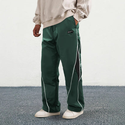 Spring and Summer Style Loose-Fitting American Sport Pants Wide Leg Pants