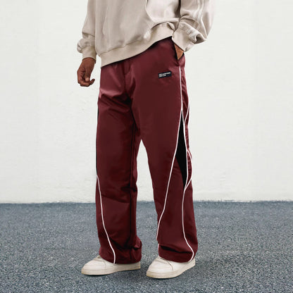 Spring and Summer Style Loose-Fitting American Sport Pants Wide Leg Pants