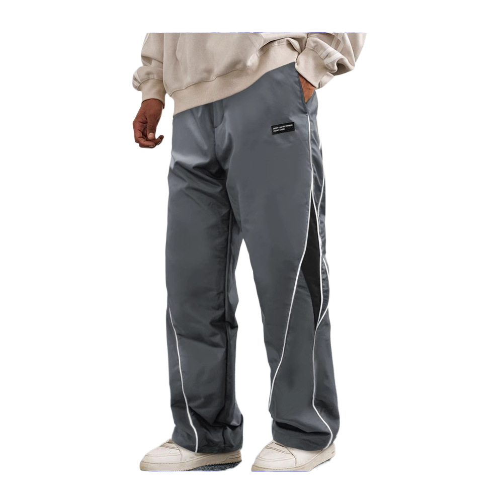 Spring and Summer Style Loose-Fitting American Sport Pants Wide Leg Pants