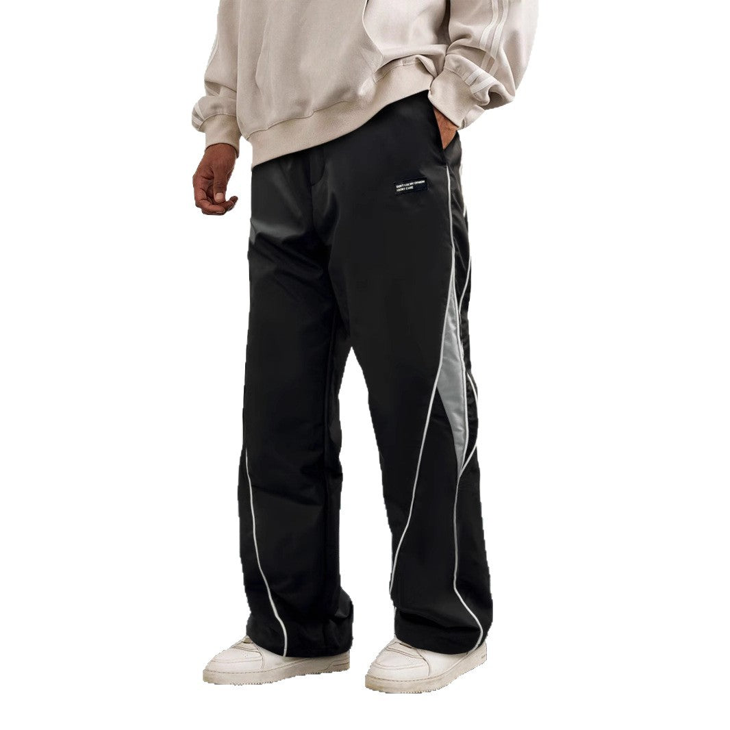 Spring and Summer Style Loose-Fitting American Sport Pants Wide Leg Pants