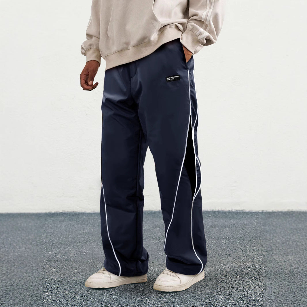 Spring and Summer Style Loose-Fitting American Sport Pants Wide Leg Pants